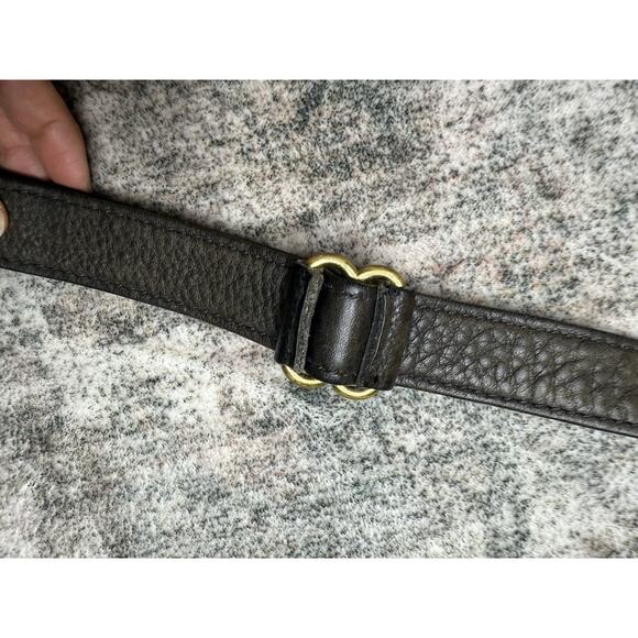 VTG COACH BROWN Green SONOMA SOFT BUCKET NATURAL GRAIN SHOULDER BAG Saddle 90’s - Picture 5 of 11